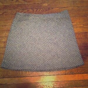 Old Navy Black/White Wool Skirt 16
